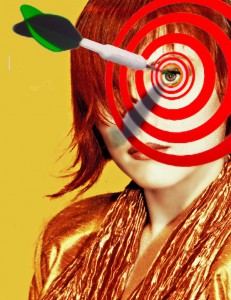 Targeted Treatment (Bull’s Eye), recreated 2014, photo illustration, dimensions variable. This image is appearing in the “Art of Stem Cells” at OCCCA. 