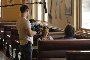 Paige Rawl, filming with Jenks
