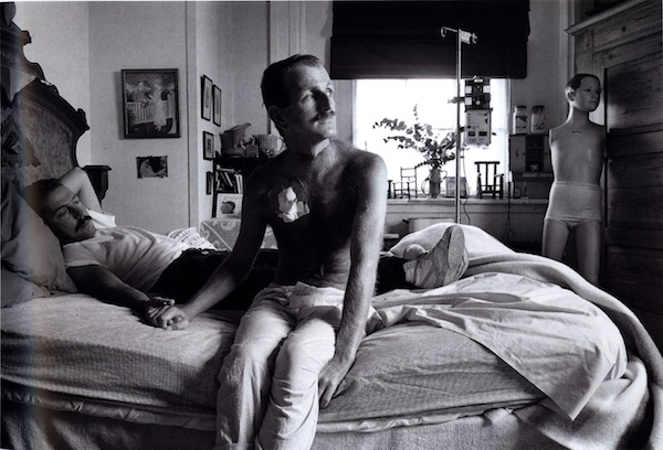 Sage Sohier, David and Eric, Boston, 1986, archival pigment print, 15.5 by 23 inches; collection of Leslie-Lohman Gay Art Museum
