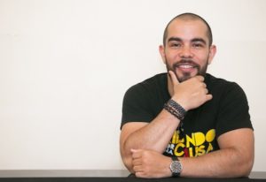 Joseph Rivera, cofounder of Baila Society, photographed at Baila Society dance studio, on 13th Street, NYC, exclusively for A&U Magazine.