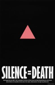 SILENCE=DEATH, The SILENCE=DEATH project, 1986, offset lithography, 22 by 34 inches