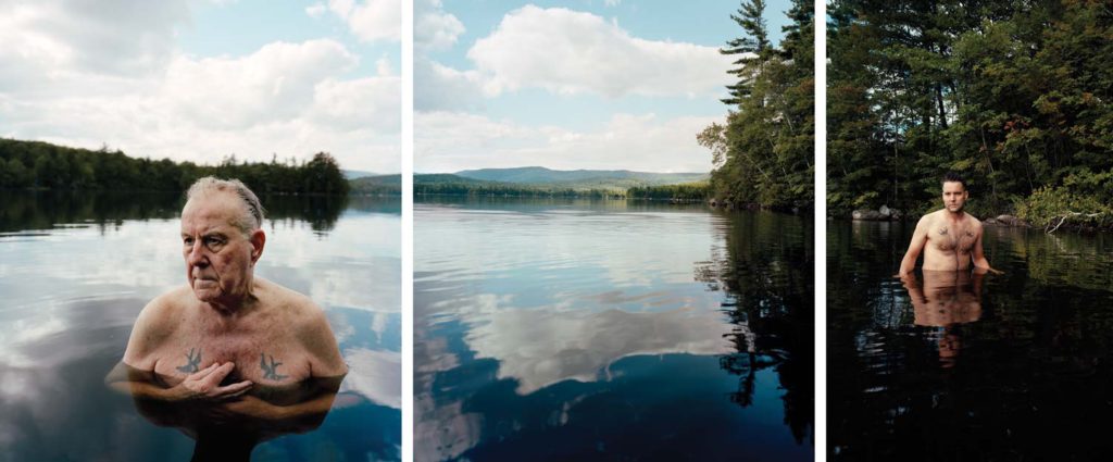 Rock Bottom, 2008, archival pigment prints (triptych), 40 by 60 inches