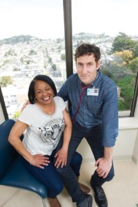 Client Cassandra Steptoe and Dr. Machtinger. Photo by Genevieve Shiffrar