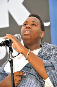 Alex performs at AIDS Walk San Francisco in 2013. Photo by Donna F. Aceto