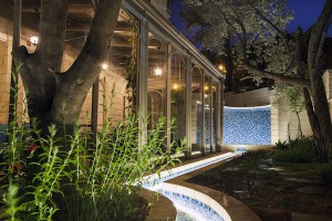 A tranquil terrace at the Bay Club